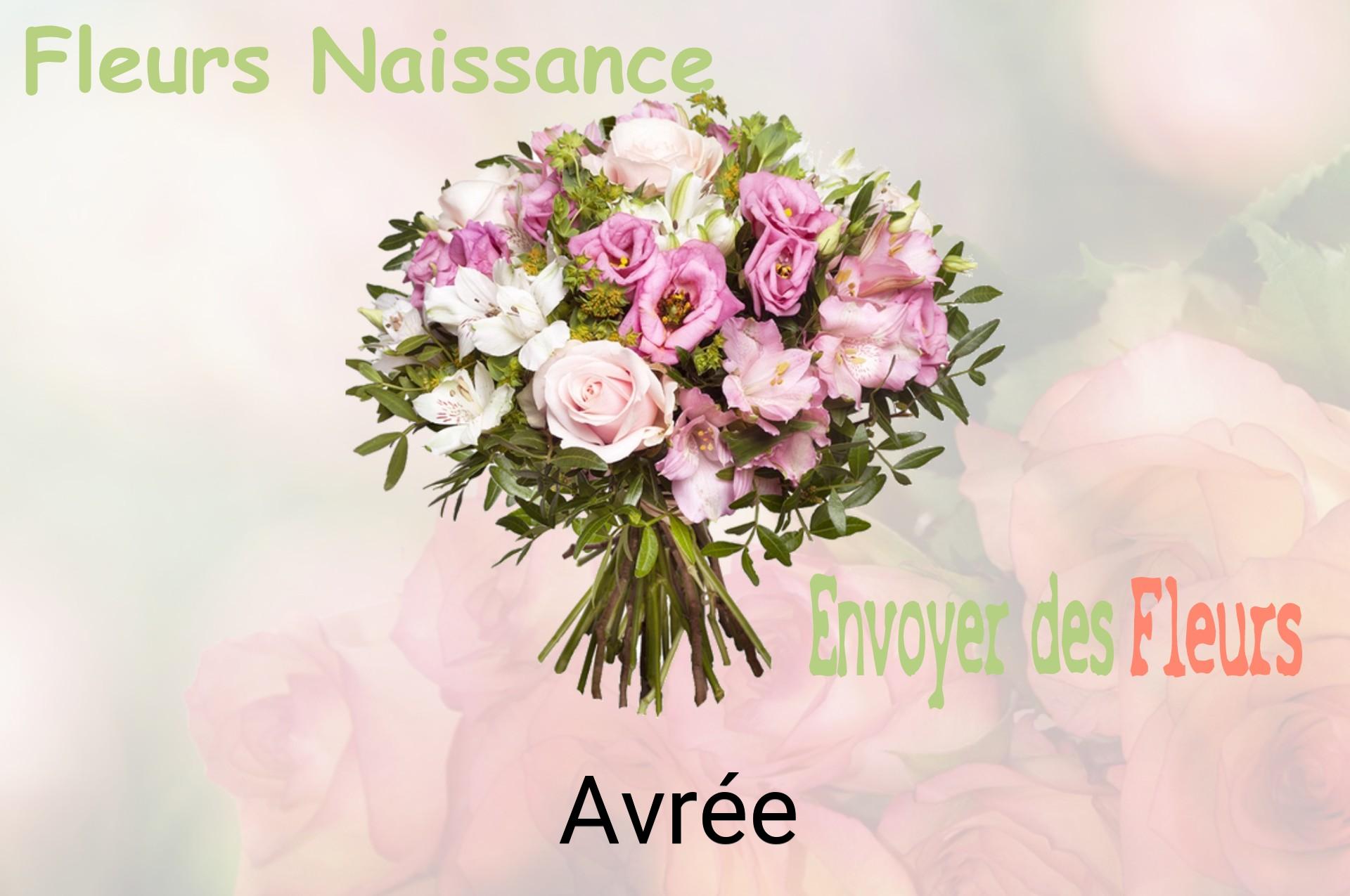 Bouquet de fleurs de naissance livré à Avrée
